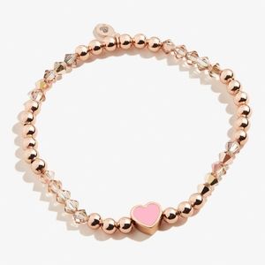 NWT Alex And Ani Pink Heart Stretch Bracelet